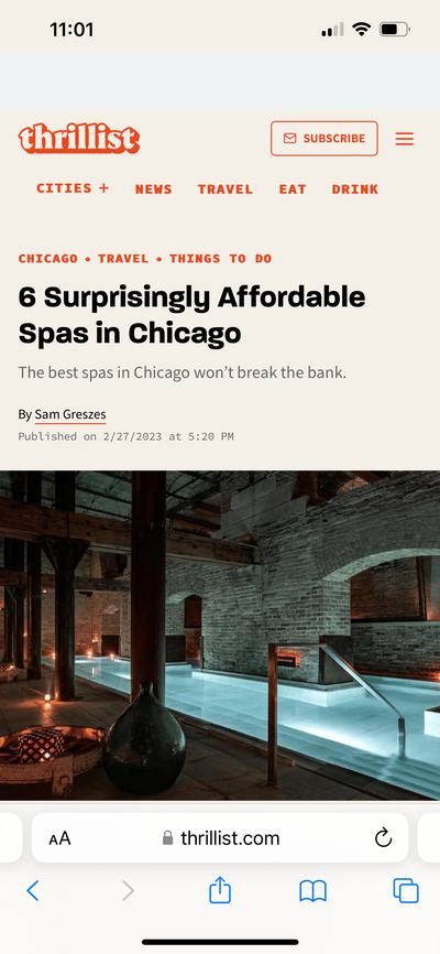 6 Surprisingly Affordable Spa’s in Chicago