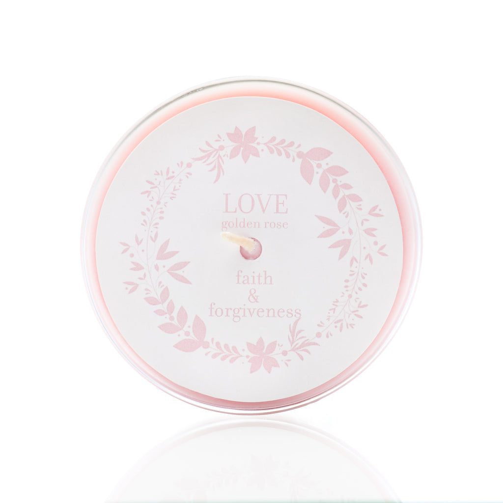 Ruby Gem Collection Glass Candle : Love