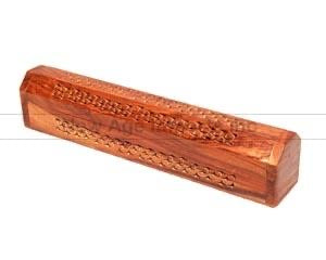 Wood Incense Box Burner (Carved)