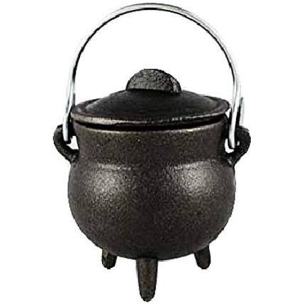Black Cast Iron Cauldron